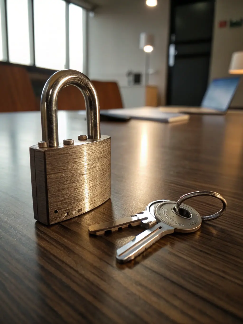 An image of a lock and key with legal documents, representing the confidentiality and security provided by Reid & Reid Consulting.